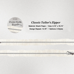 Classic tailors zipper design washi tape