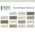 Classical memory sage green vintage dictionary label sticker