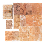Coffee Dyeing design - vintage brown embossed craft paper