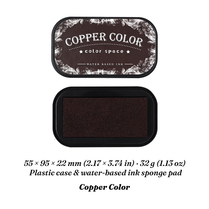Copper Color water-based ink pad with open sponge surface