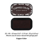 Copper Color water-based ink pad with open sponge surface
