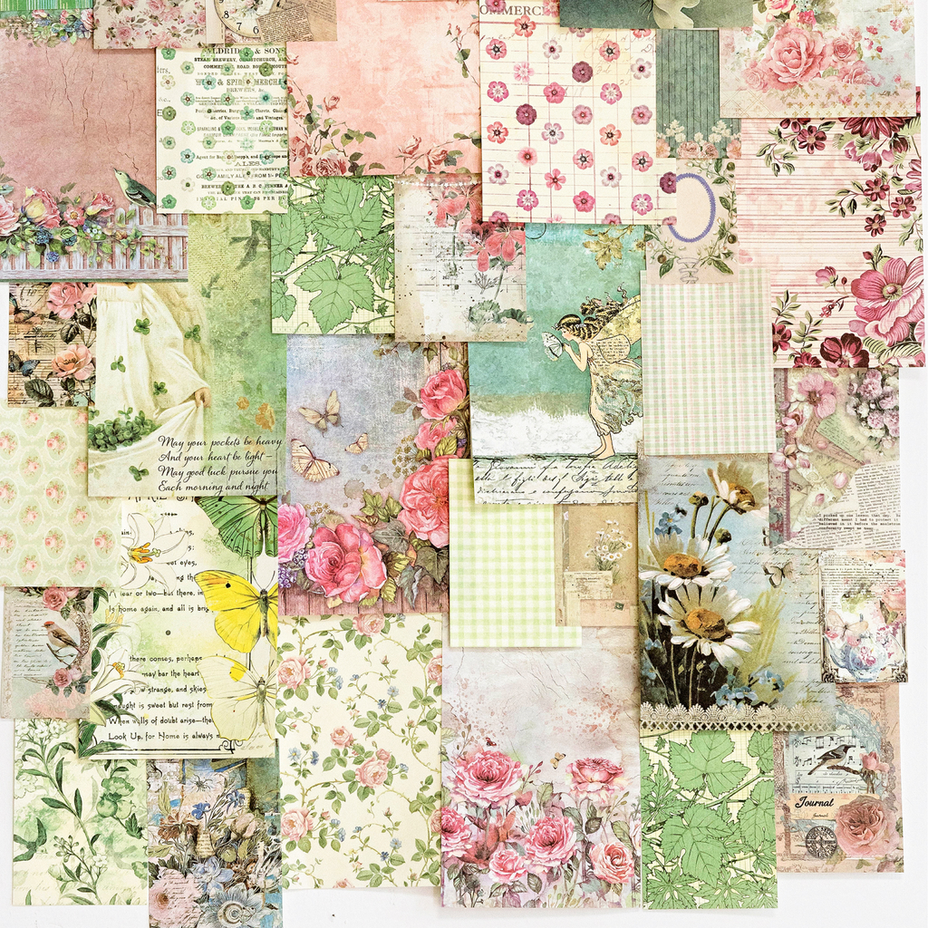 Rustic country post office paper collection for junk journaling