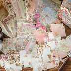 Country post office paper pack showing labels, elements and backgrounds