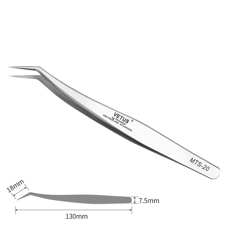 Angled precision tweezers for detailed journal collage