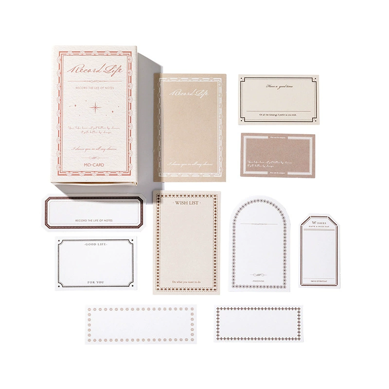 "Daily Notes vintage memo sticker with classic border for planner organization"