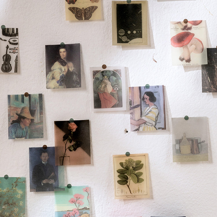 Daily journal translucent vellum stickers featuring 366 unique vintage designs for memory keeping
