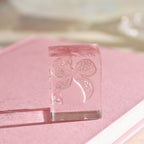 lace reverie acrylic stamp ditsy bow floral bow small clear stamp vintage