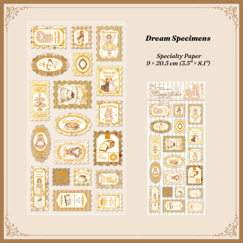 Stamp Story Gold Foil Stickers - Vintage Postage