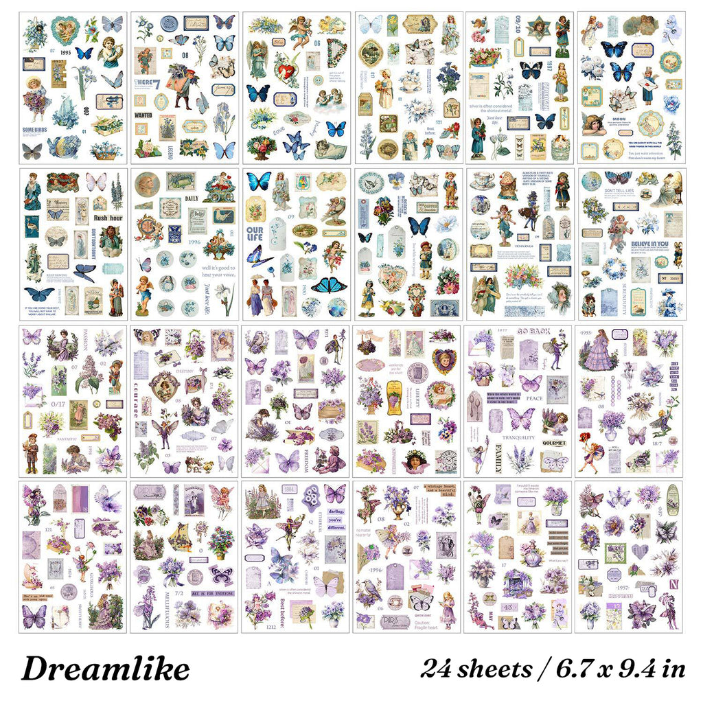 Years of Romance Sticker Book – 24 Washi Sheets, 4 Styles