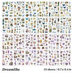 Years of Romance Sticker Book – 24 Washi Sheets, 4 Styles