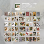 Dreamy floral aesthetics mini washi sticker book