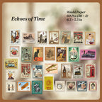 	echoes of time sticker sheet chart 30 vintage postage designs old dream post office