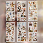 vintage time pet transfer stickers echoes of yesterday victorian ladies architecture rub on sheet