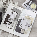 Premium writable paper ephemera with silver foil details for scrapbooking