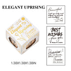 Elegant Uprising vintage wood stamp set - classic design