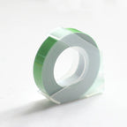 Light green embossing tape refill roll for manual label makers