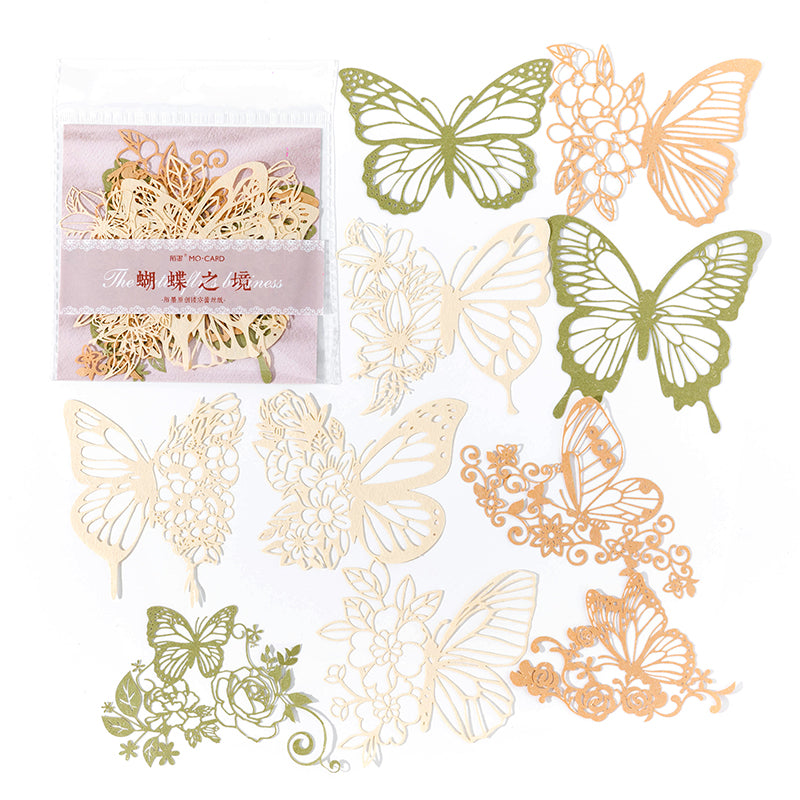 Ethereal lace butterflies vintage hollow die-cut paper scrapbooking
