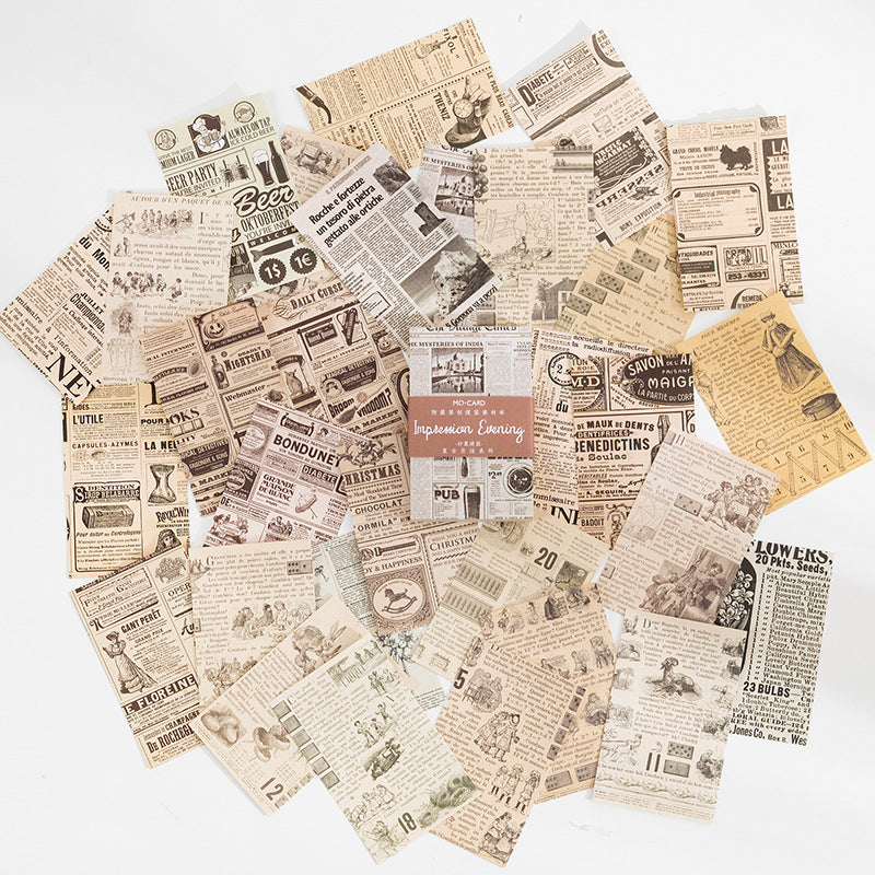 Evening Gazette theme — pile of newsprint papers