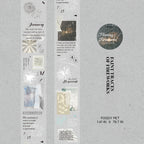 Faint Traces of Fireworks pattern - matte PET washi tape 36mm x 2m