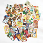 Fairy Tale Manor theme — pile of storybook scene papers 