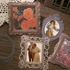 "Floating Dream window sticker pack - 12 piece vintage frame collection for home decor"