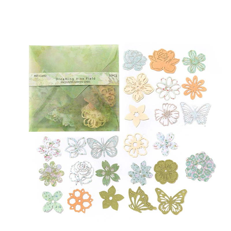 Dreamland Man Ye - intricate laser-cut garden themed paper embellishments