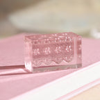 lace reverie clear stamp floral lace strip small border acrylic stamp