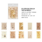  Flower Field Memories laser-cut lace memo pad design with vintage floral aesthetic