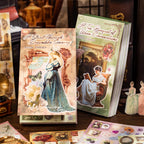Garden Tea Party sticker books — two editions with French court lady covers