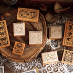Vintage Text Rubber Stamp Set — Wild Palace Notes