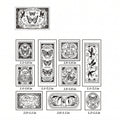 Vintage Text Rubber Stamp Set — Wild Palace Notes