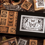 Vintage Text Rubber Stamp Set — Wild Palace Notes