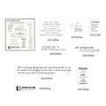 Vintage Text Rubber Stamp Set — English Short Phrases