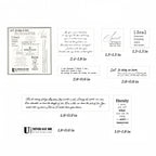 Vintage Text Rubber Stamp Set — English Short Phrases
