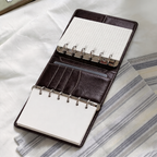 Vintage A7 6-Ring Binder | Dark Chocolate Pocket Journal