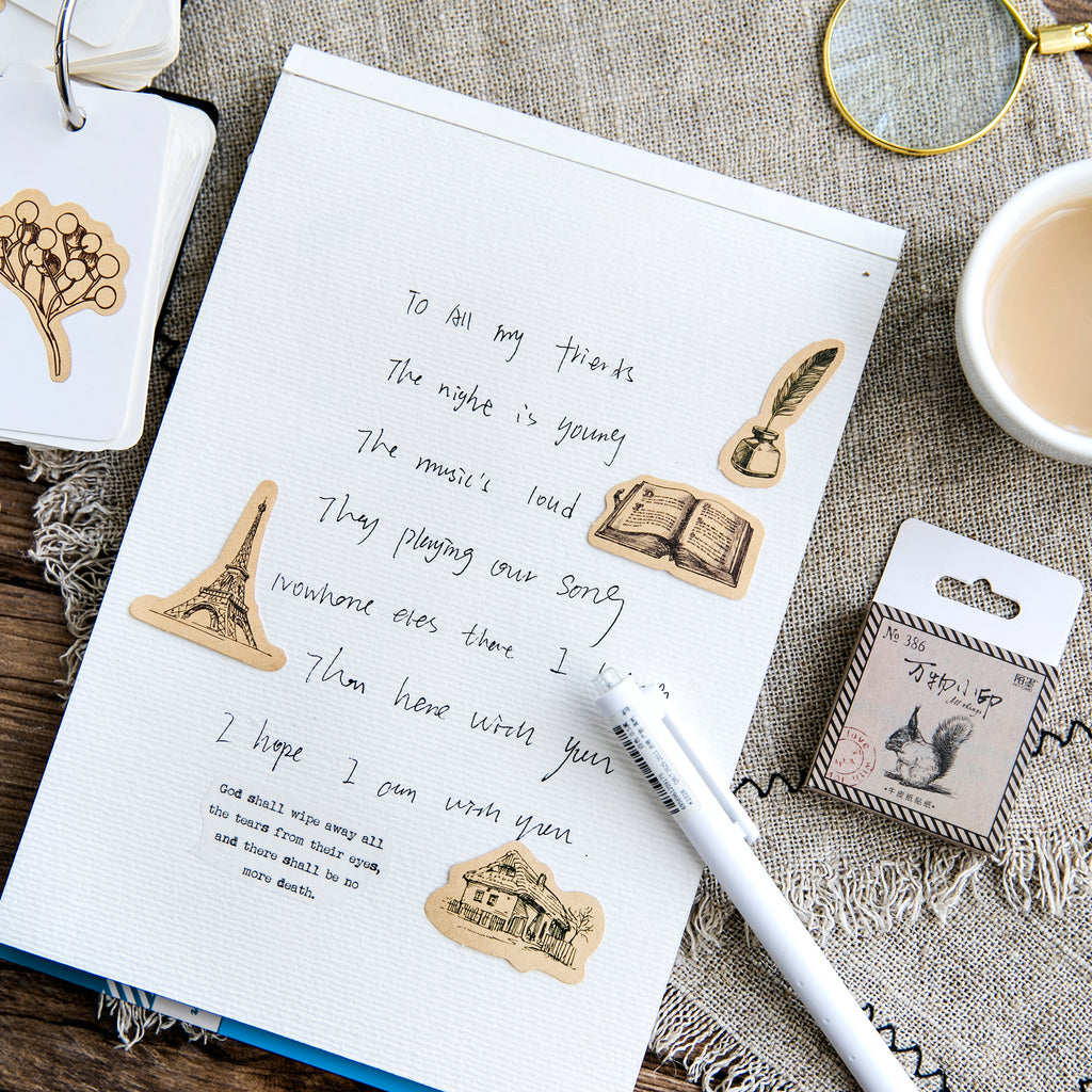 Gift wrapping sealing stickers with decorative designs for adding personal touch to presents and cards
