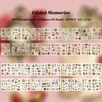 gilded old dreams sticker book full sheet chart vintage fairy and garden themes