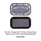 Gray Color water-based ink pad with open sponge surface