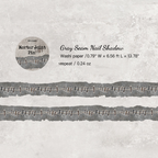  Gray seam nail shadow vintage sewing decorative sticker