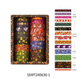 Midnight Spell Halloween washi tape set — 14 rolls with pattern swatch guide