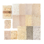 Handmade fiber textures embossed scrapbooking paper