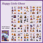 Happy Little Ghost sticker sheet — 20 cute ghost and castle designs
