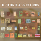 Historical Records - Vintage ukiyo-e foil stickers featuring classic Japanese scenes