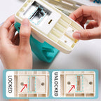 Index tab punch six step guide fold paper insert slot press punch clip tab annotate planner
