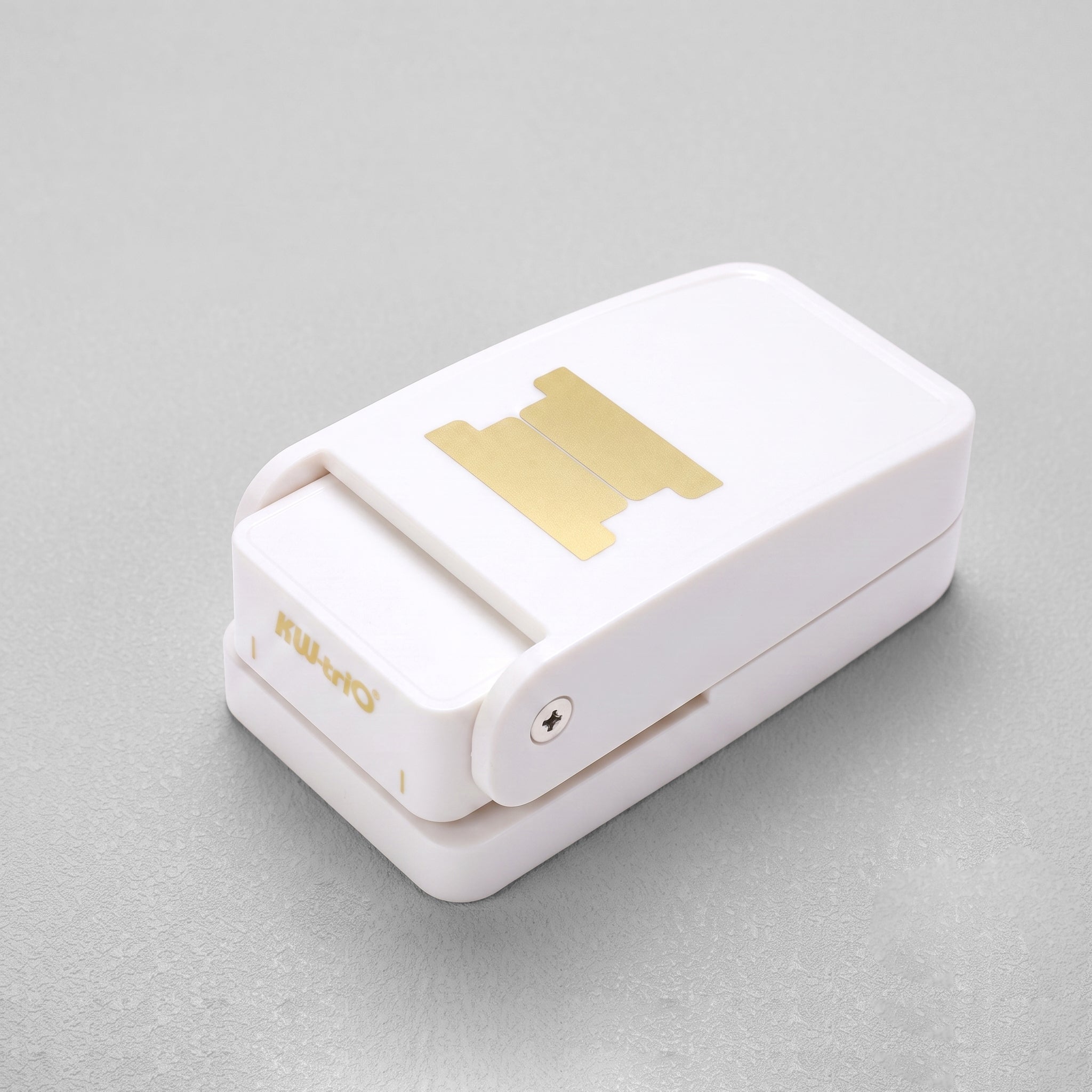 Index tab punch white compact folded storage lock gold tab shape indicator craft desk tool