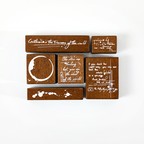 Vintage Collector's Notes Wood Stamp - Ink Whisper Radio Design