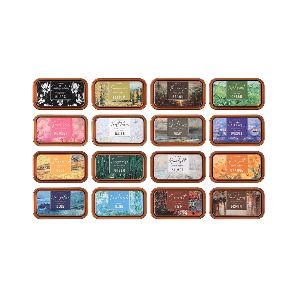 All 16 ink pad lid designs in a grid chart