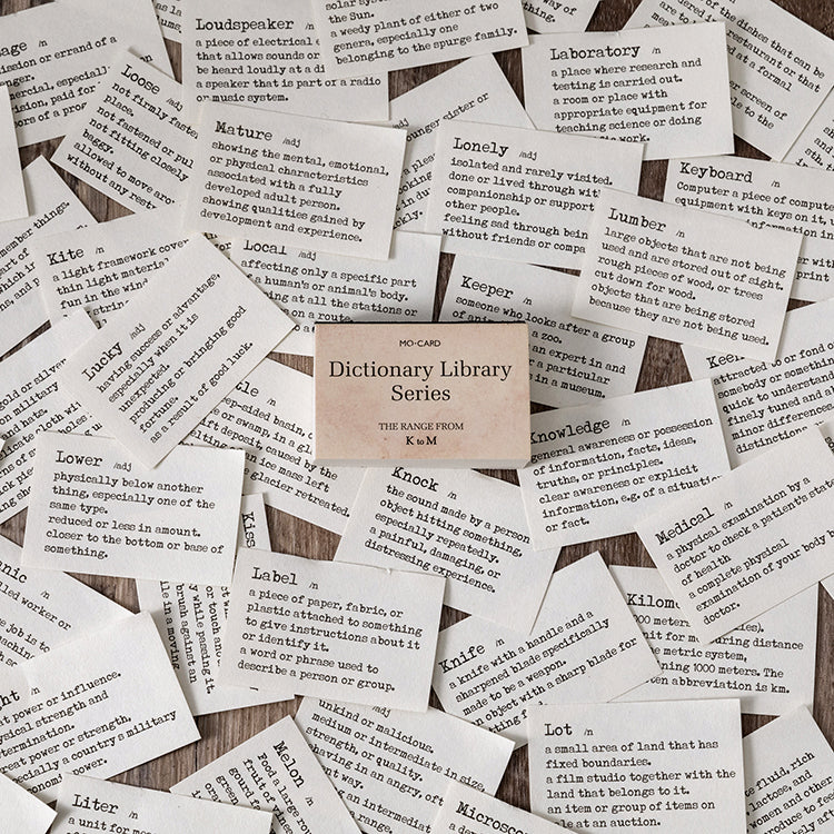 K-M volume - vintage dictionary mini journal library series