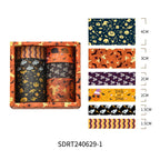 Halloween washi tape larger set SDRT240629-1 — orange and brown autumn designs