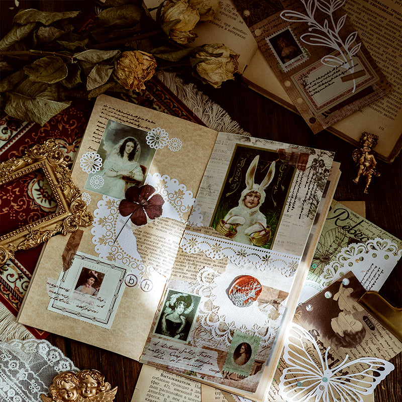 White lace paper variety pack - Alice in Wonderland themed craft designs